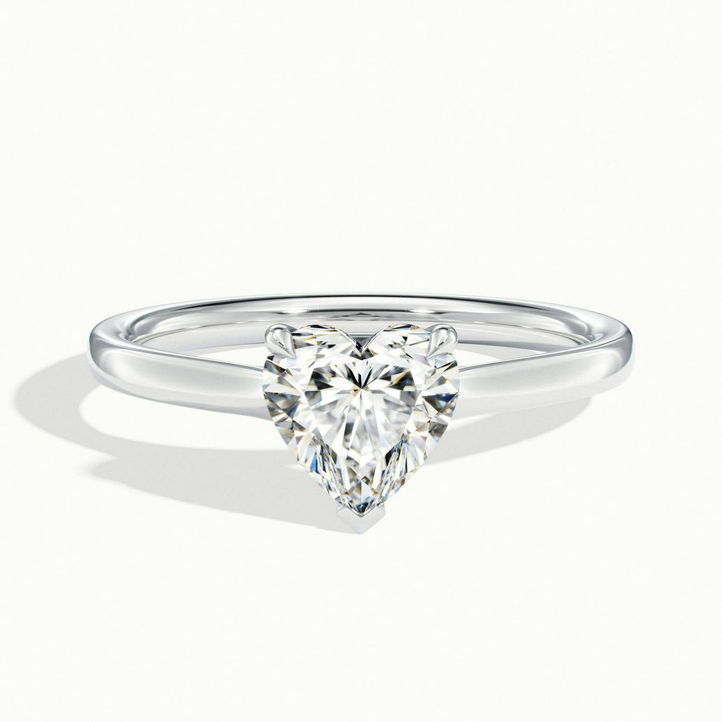 Nadia Heart Solitaire Engagement Ring