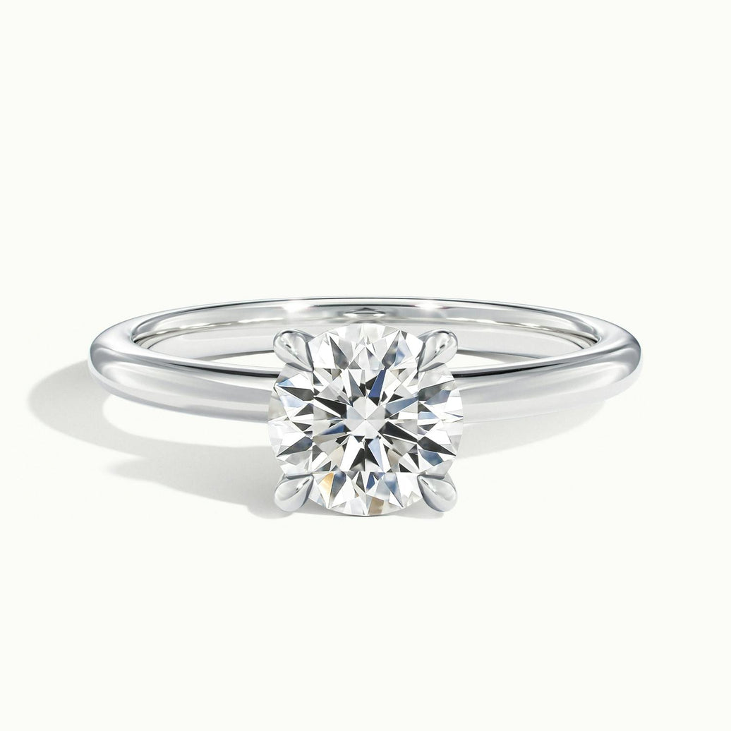 Evelisse Round Solitaire Engagement Ring