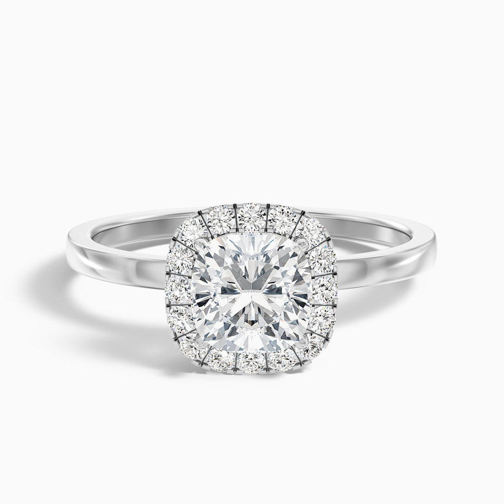Ishq Cushion Cut Halo Lab Grown Diamond Ring