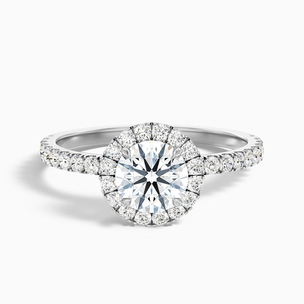 Treya Round Cut Halo Lab Grown Diamond Ring