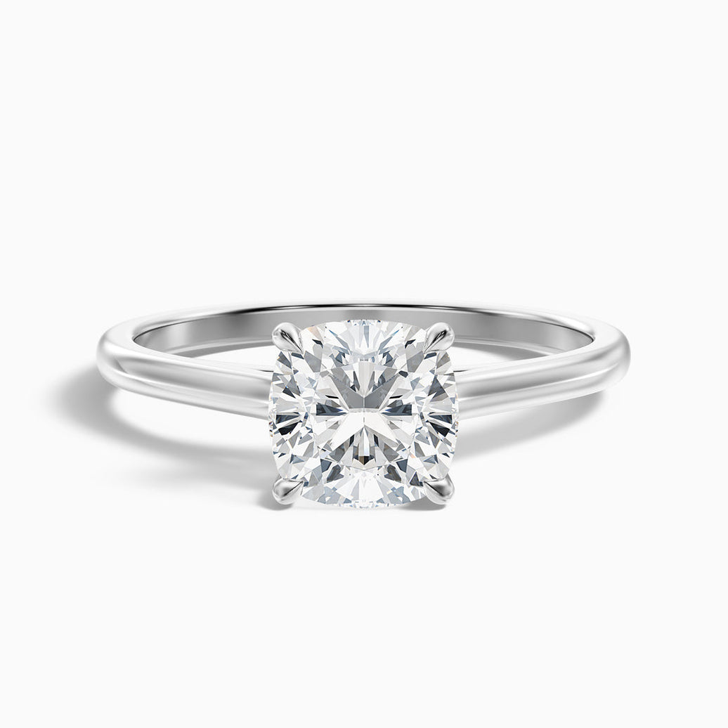 Vera Cushion Cut Solitaire Lab Grown Engagement Ring