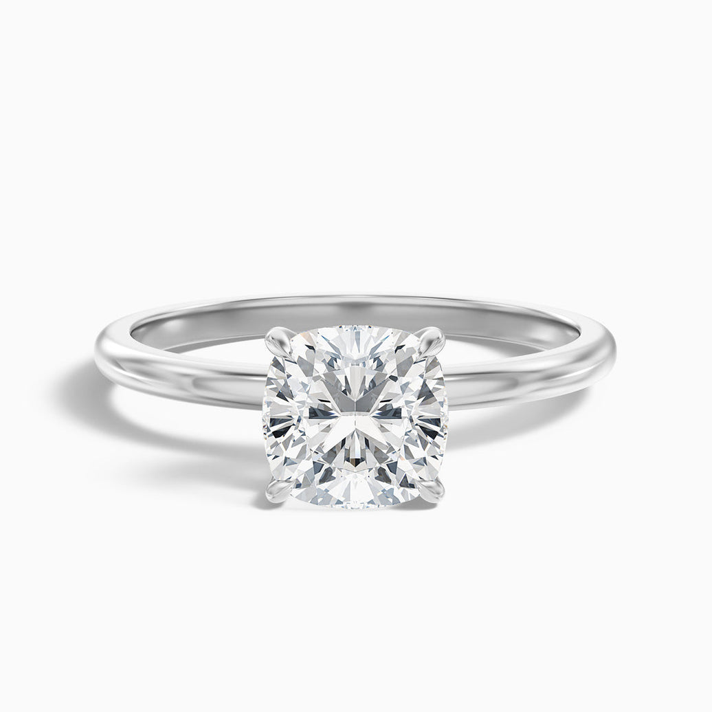 Laila Cushion Cut Hidden Halo Lab Grown Diamond Ring