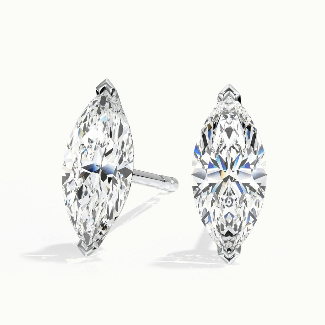 Solmira Marquise Diamond Stud Earrings