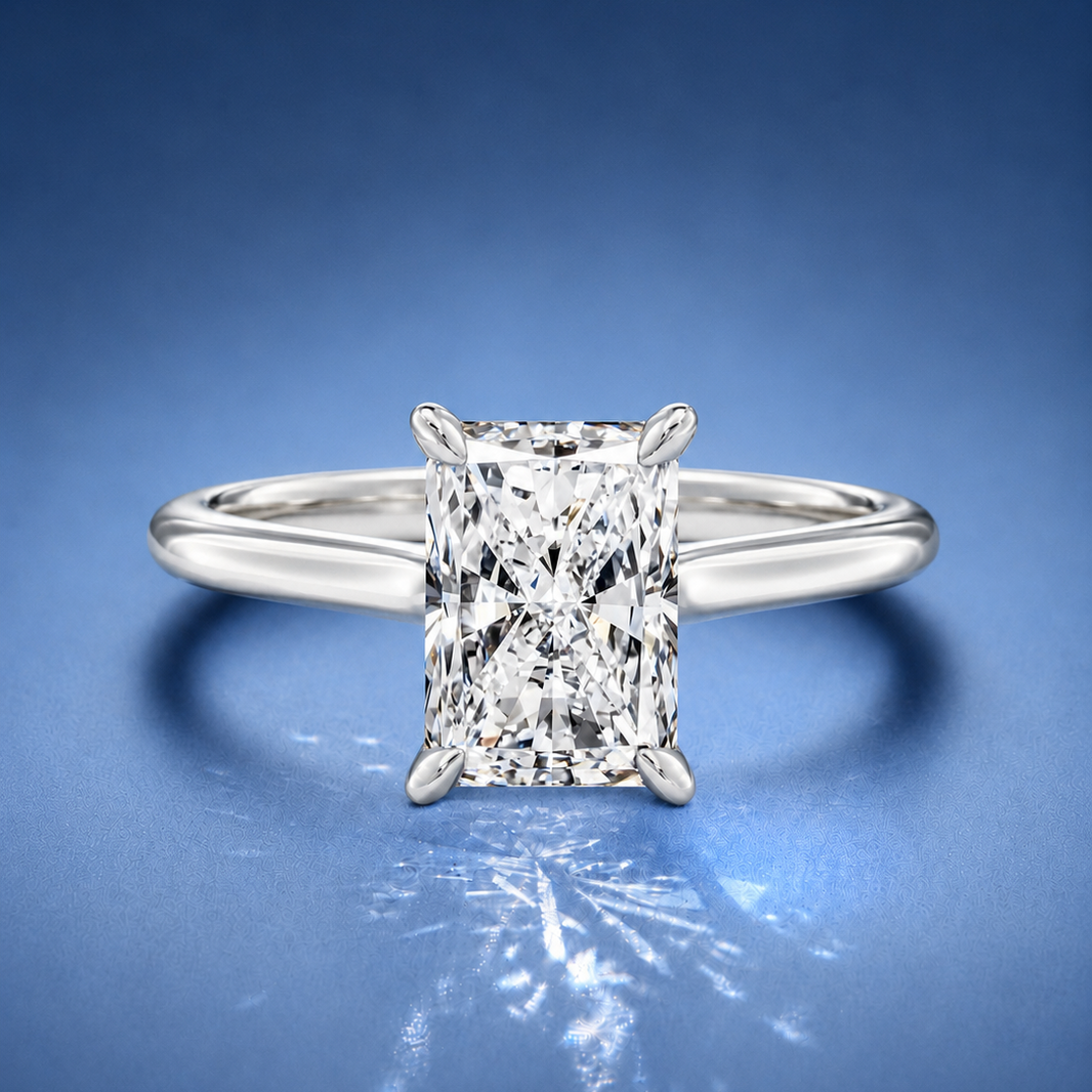 Nadia Radiant Solitaire Engagement Ring
