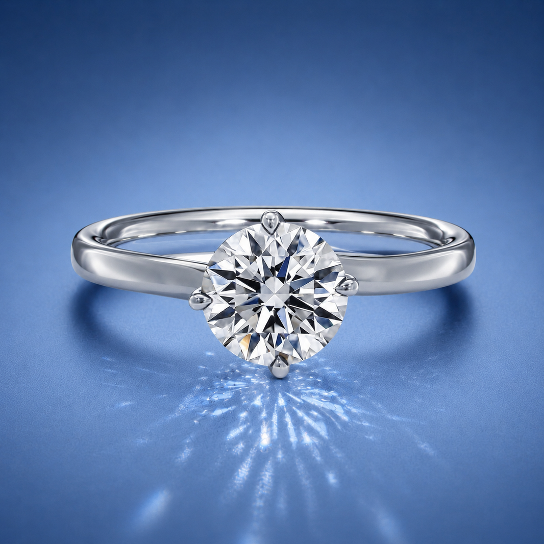 Amara Round Solitaire Engagement Ring