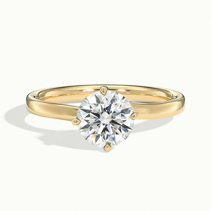 Amara Round Solitaire Engagement Ring