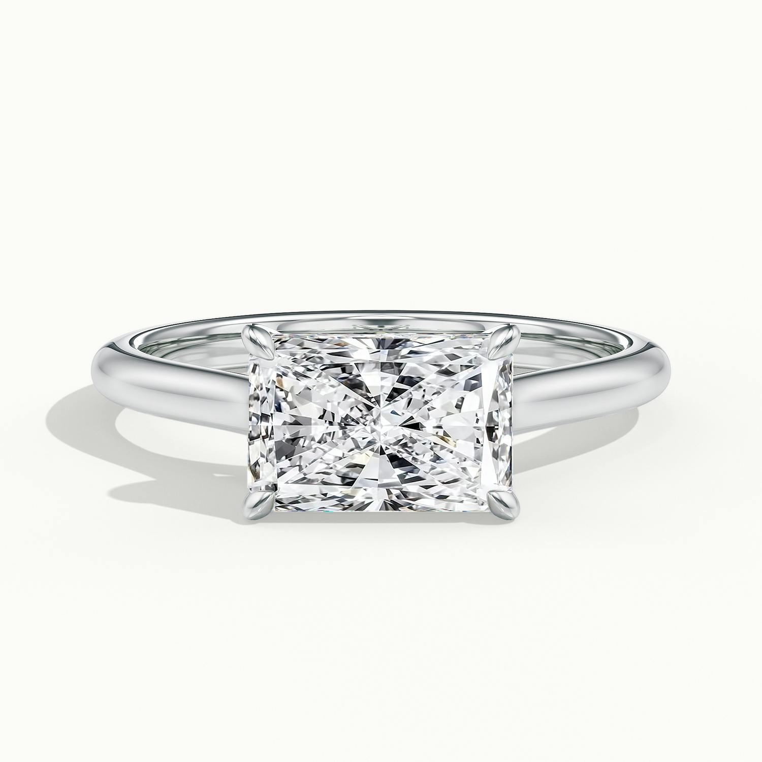 Lucienne East to West Radiant Solitaire Engagement Ring