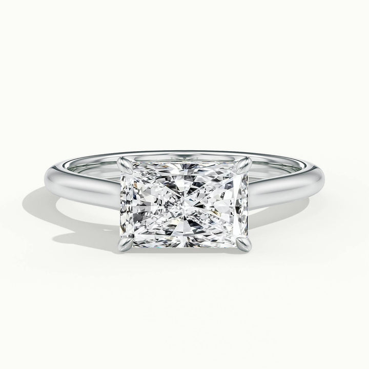 Lucienne East to West Radiant Solitaire Engagement Ring