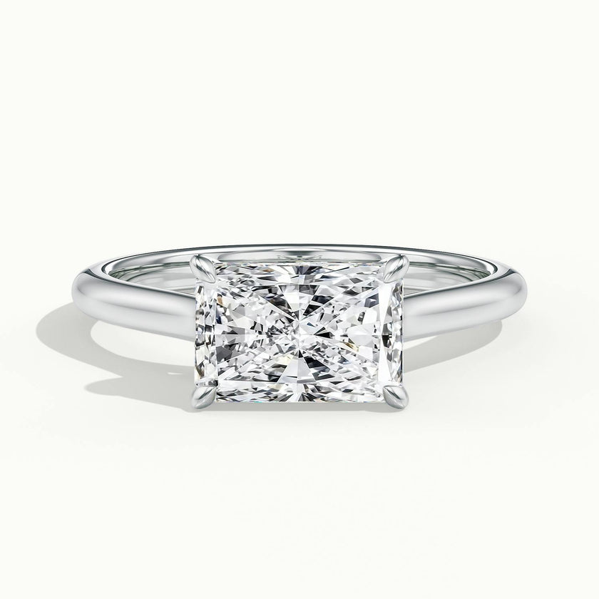 Lucienne East to West Radiant Solitaire Engagement Ring