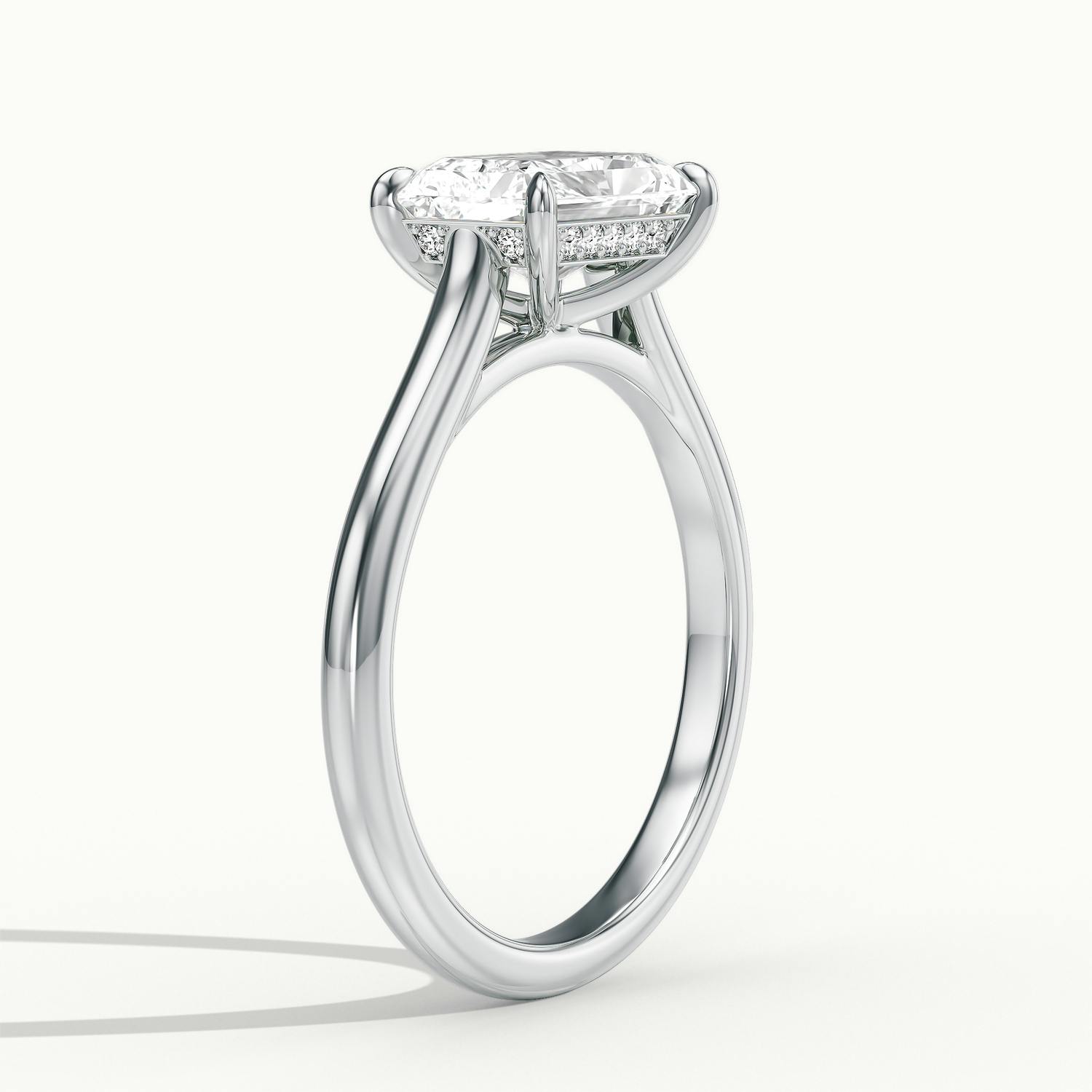 Lucienne East to West Radiant Solitaire Engagement Ring