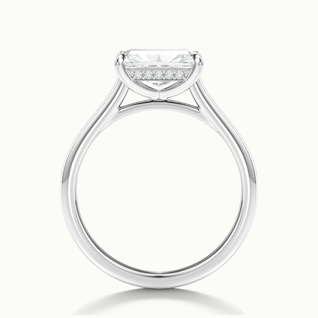 Lucienne East to West Radiant Solitaire Engagement Ring