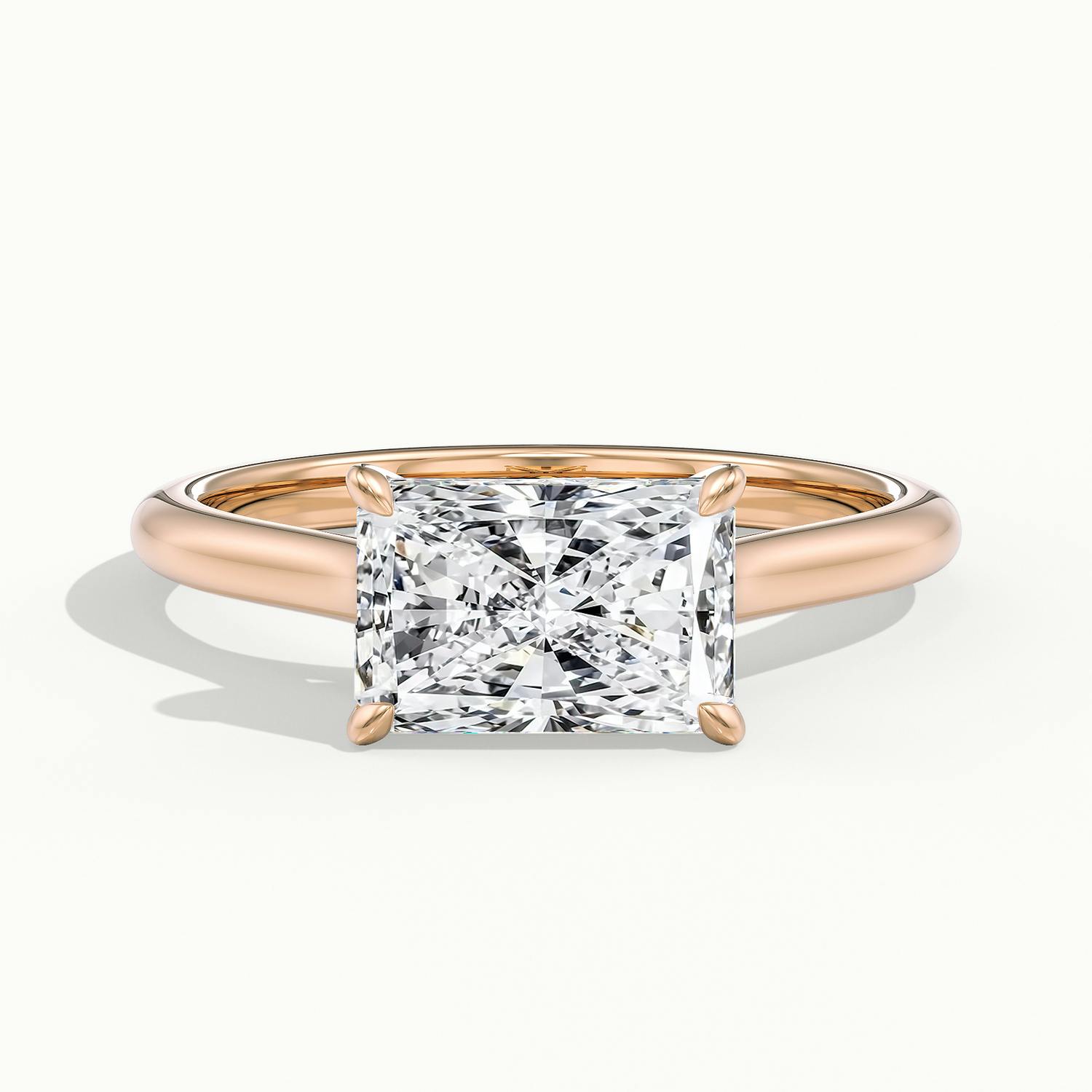 Lucienne East to West Radiant Solitaire Engagement Ring