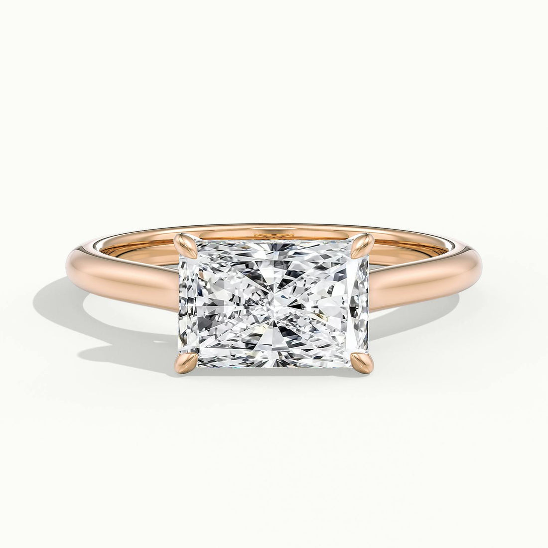 Lucienne East to West Radiant Solitaire Engagement Ring
