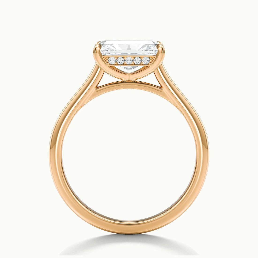 Lucienne East to West Radiant Solitaire Engagement Ring