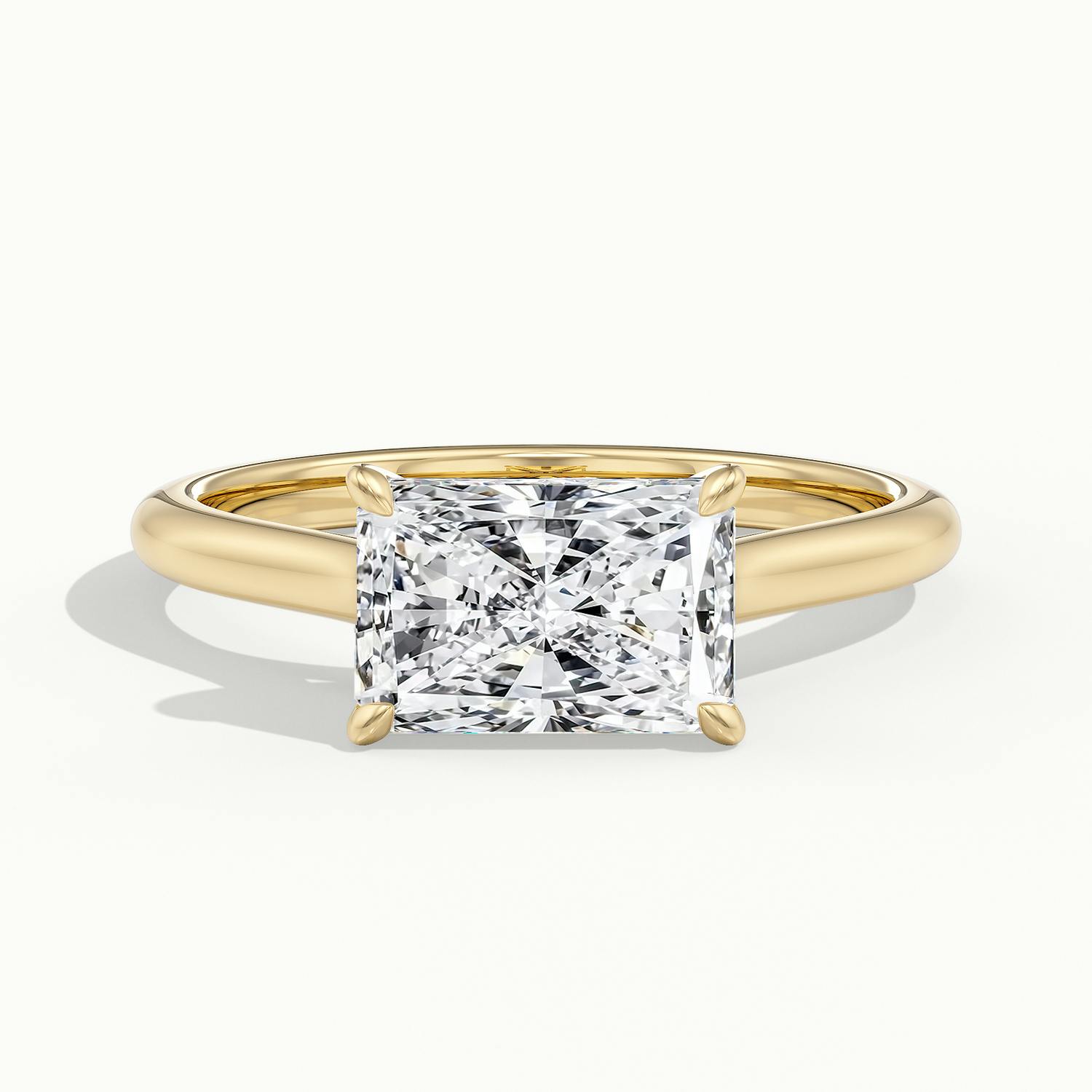 Lucienne East to West Radiant Solitaire Engagement Ring