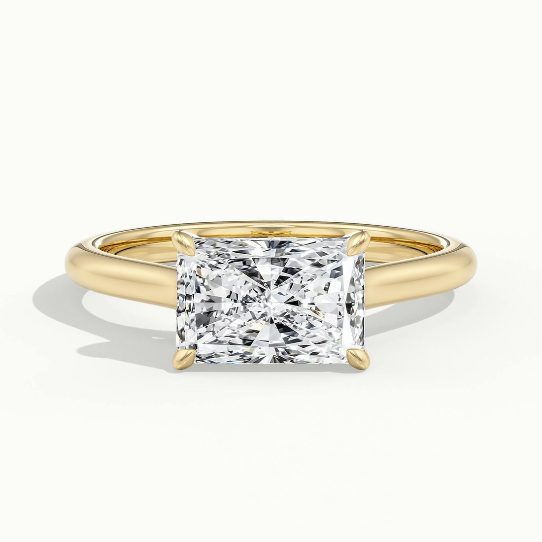 Lucienne East to West Radiant Solitaire Engagement Ring