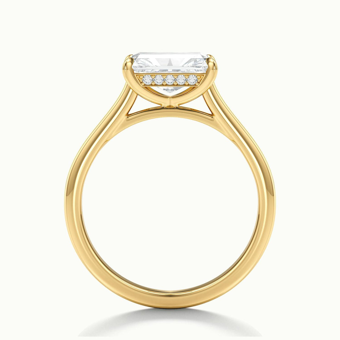 Lucienne East to West Radiant Solitaire Engagement Ring