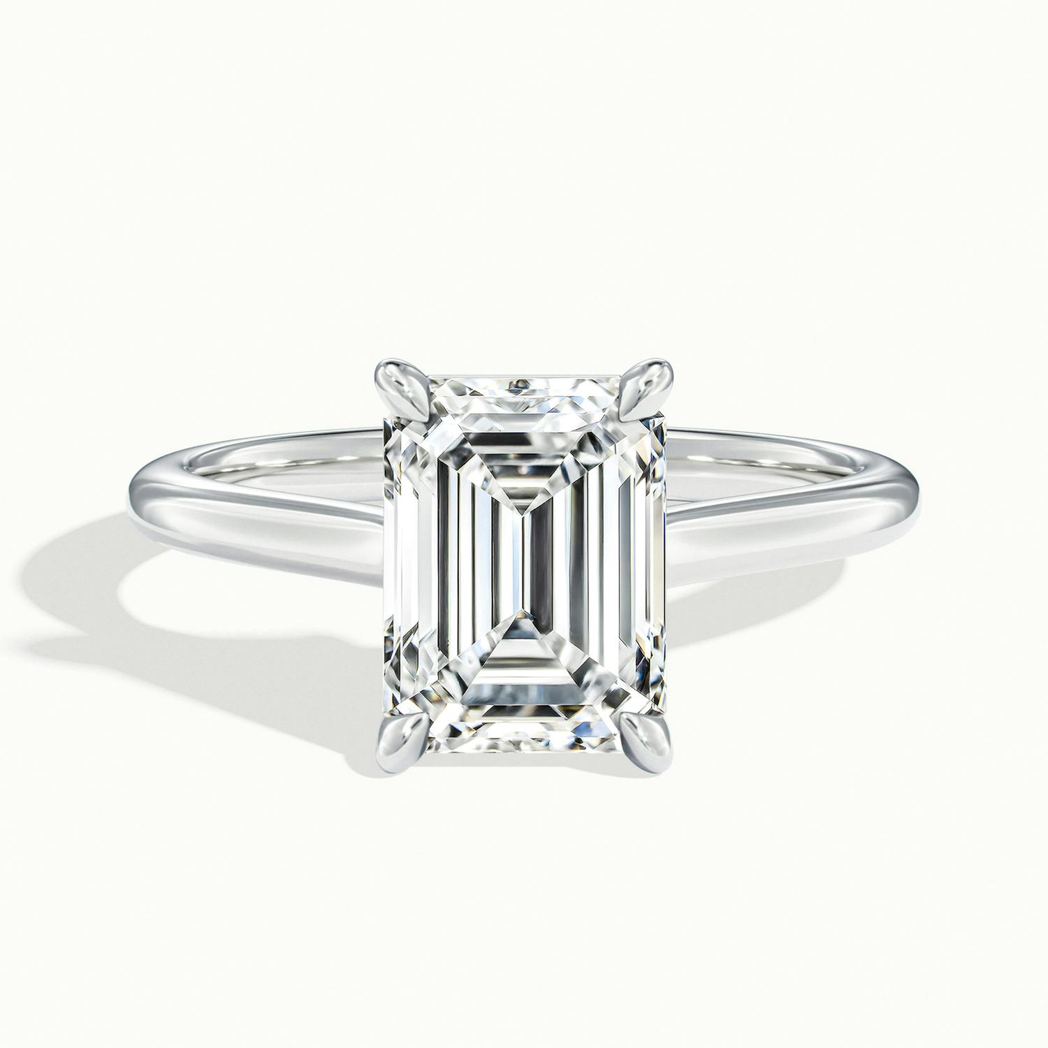 Nadia Emerald Solitaire Engagement Ring