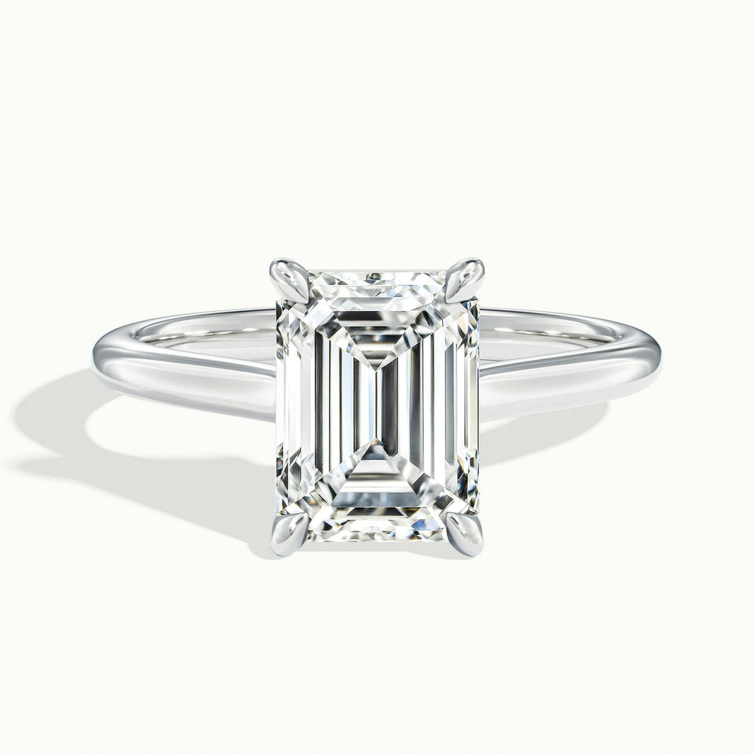 Nadia Emerald Solitaire Engagement Ring