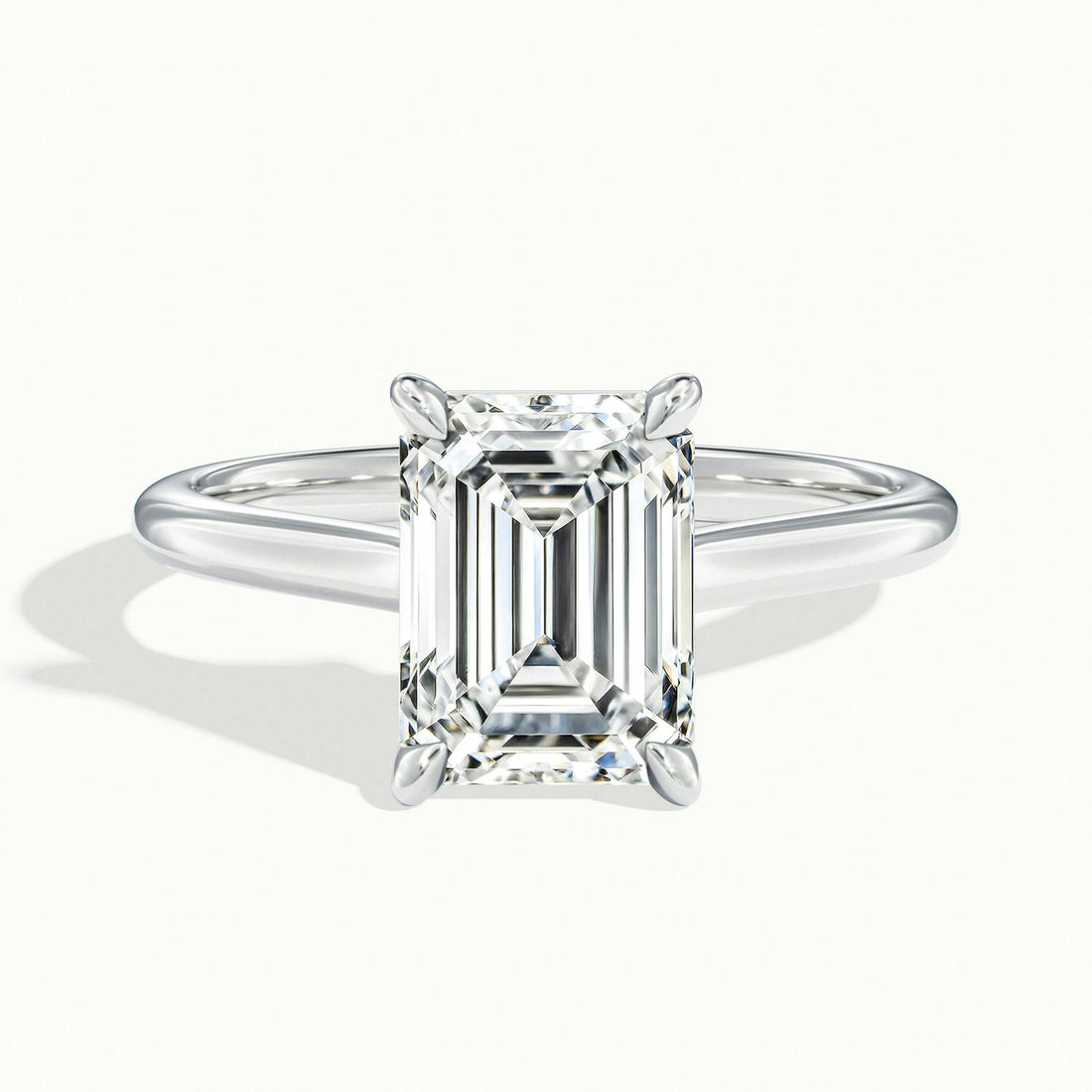 Nadia Emerald Solitaire Engagement Ring