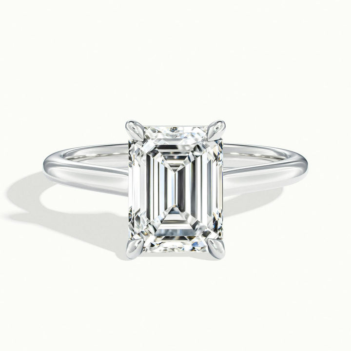 Nadia Emerald Solitaire Engagement Ring