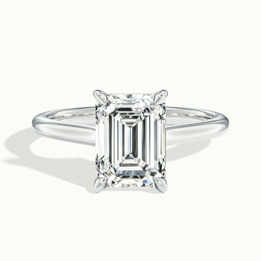 Nadia Emerald Solitaire Engagement Ring