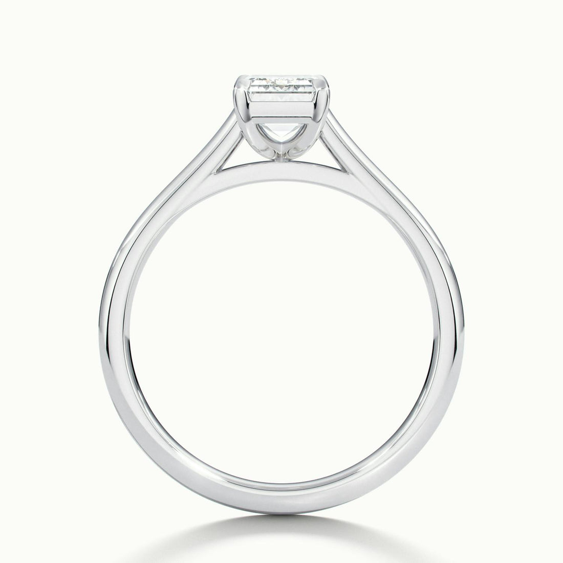 Nadia Emerald Solitaire Engagement Ring