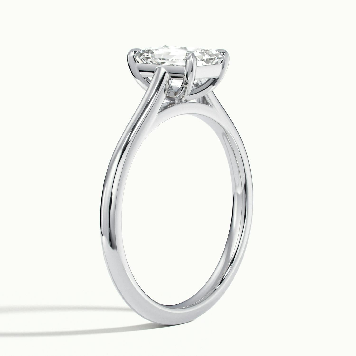 Nadia Emerald Solitaire Engagement Ring
