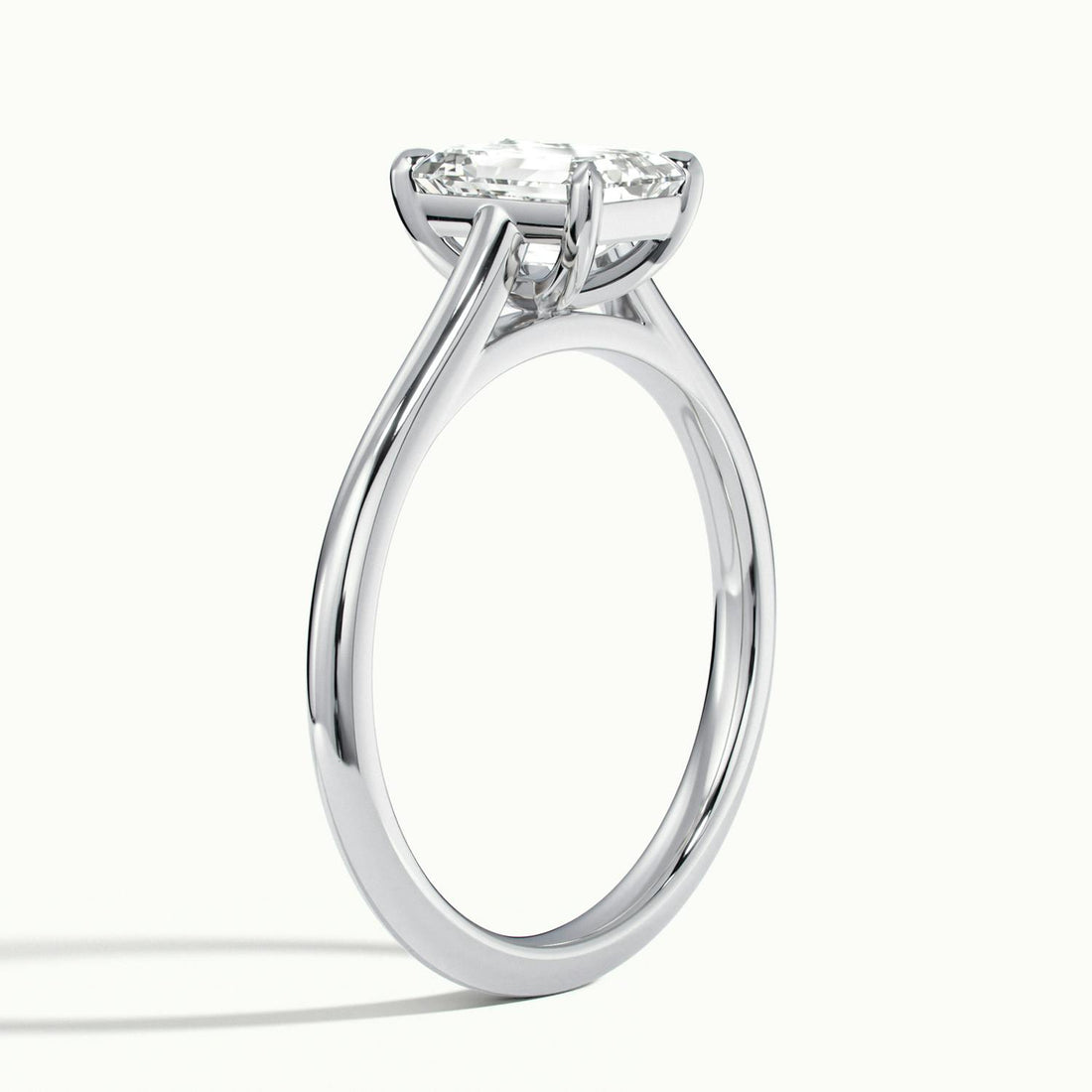 Nadia Emerald Solitaire Engagement Ring