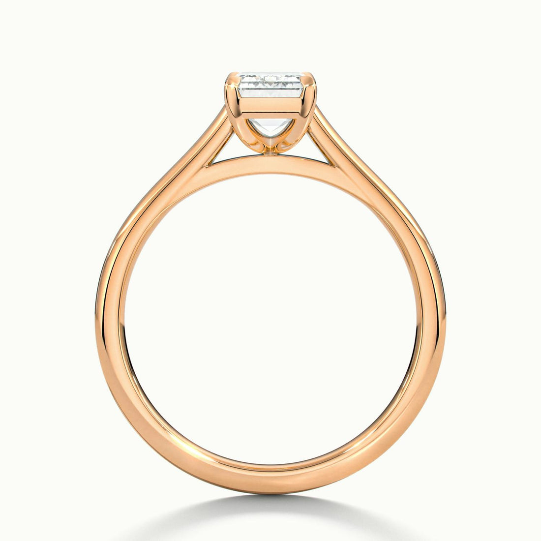 Nadia Emerald Solitaire Engagement Ring