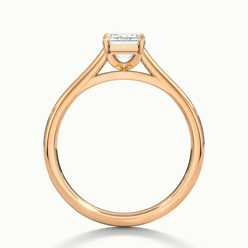Nadia Emerald Solitaire Engagement Ring