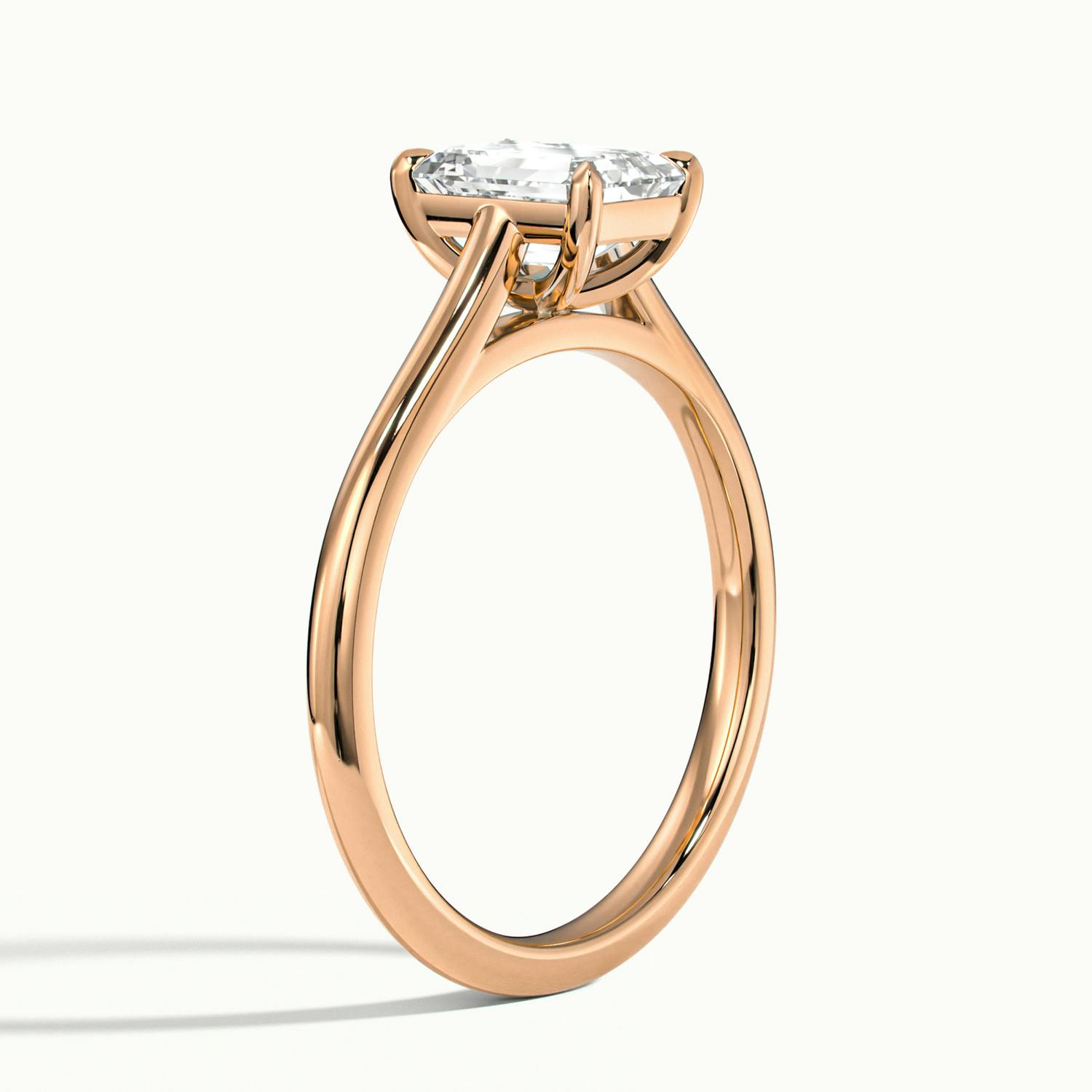 Nadia Emerald Solitaire Engagement Ring