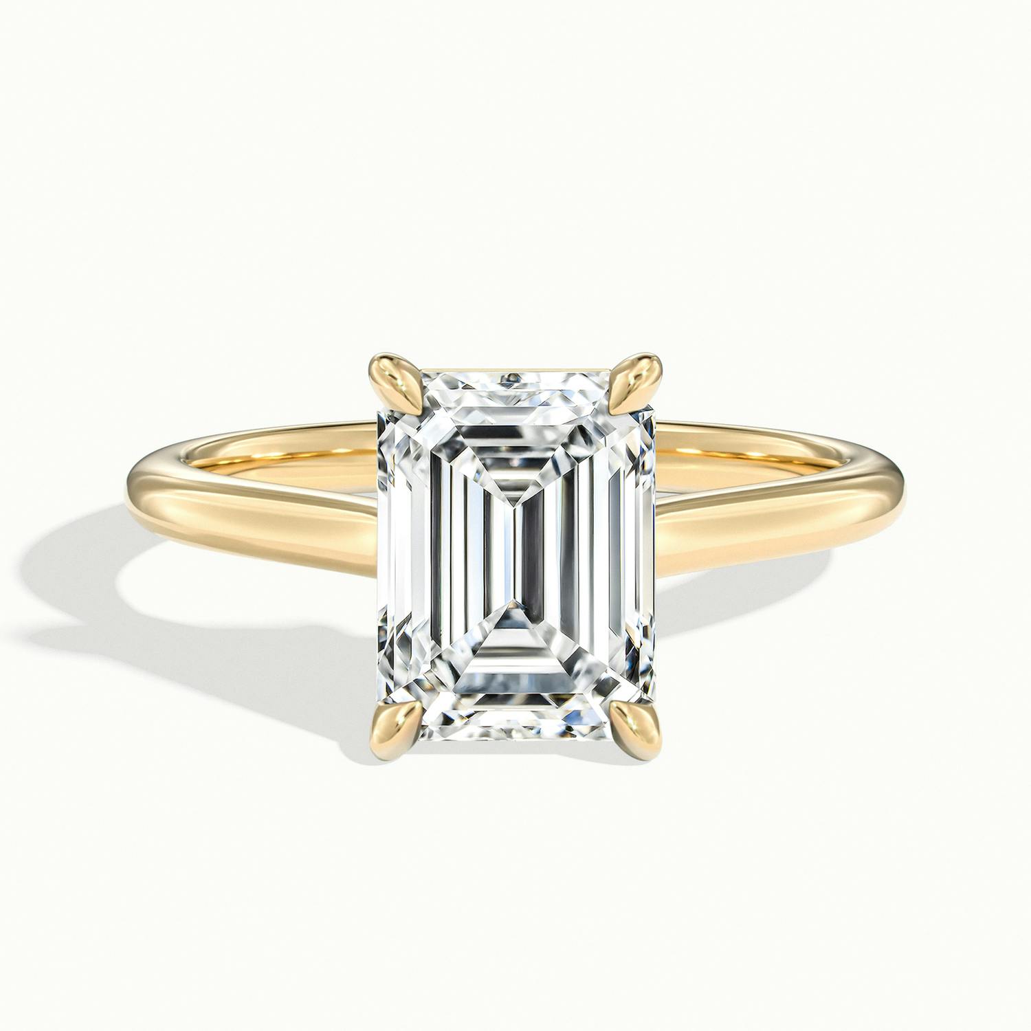 Nadia Emerald Solitaire Engagement Ring
