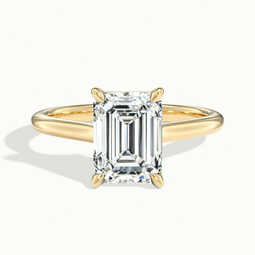 Nadia Emerald Solitaire Engagement Ring