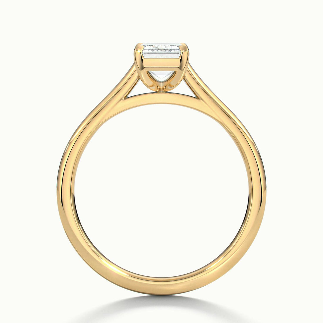 Nadia Emerald Solitaire Engagement Ring