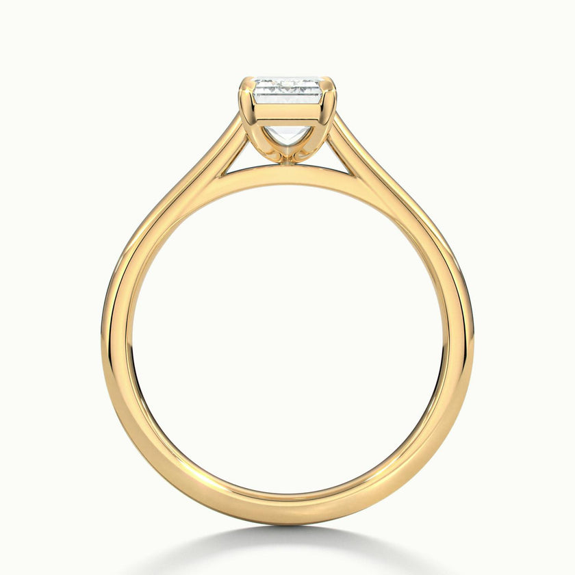 Nadia Emerald Solitaire Engagement Ring
