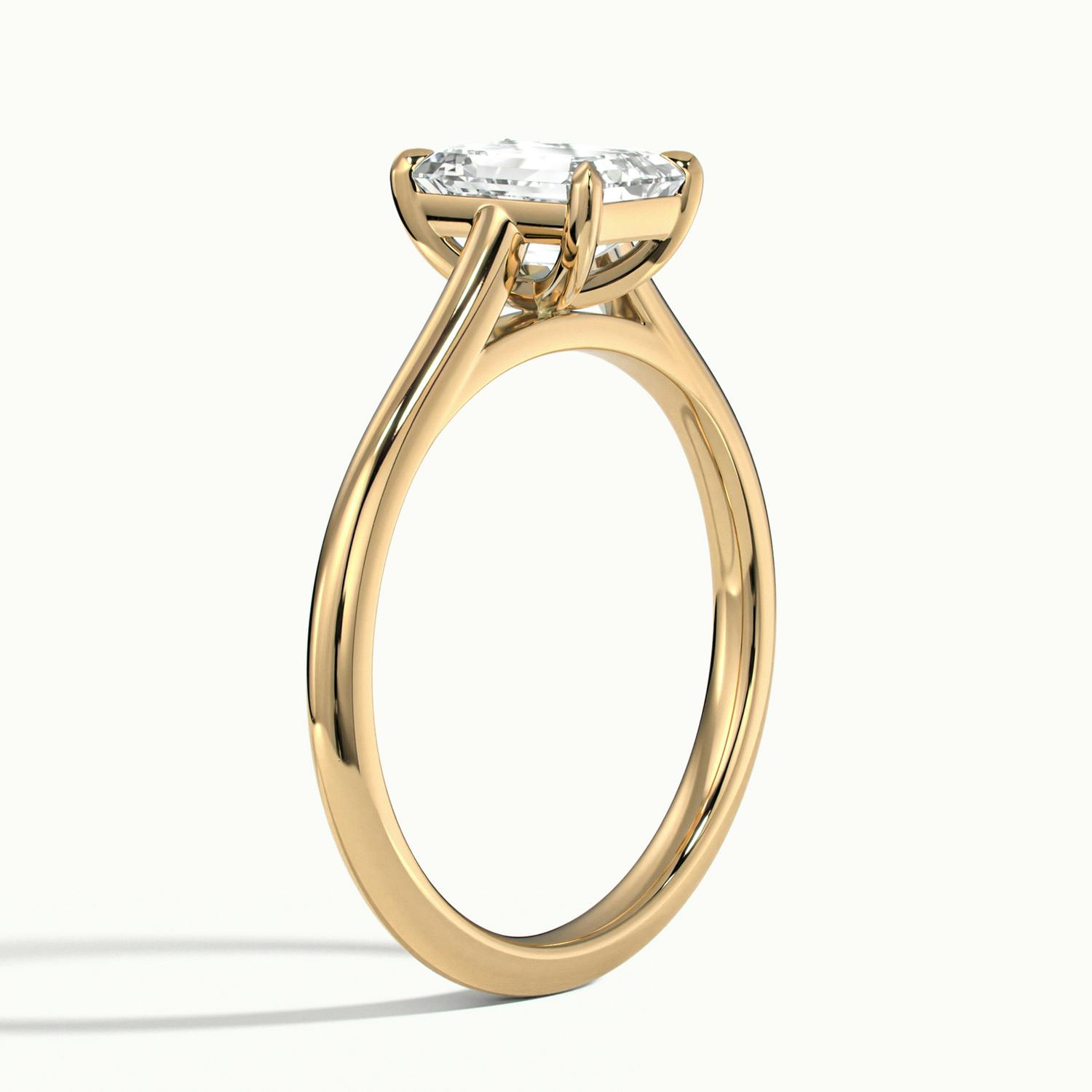 Nadia Emerald Solitaire Engagement Ring