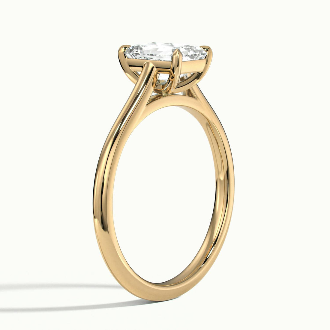 Nadia Emerald Solitaire Engagement Ring