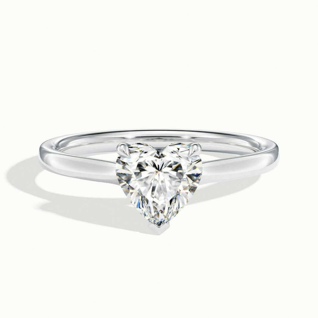 Nadia Heart Solitaire Engagement Ring