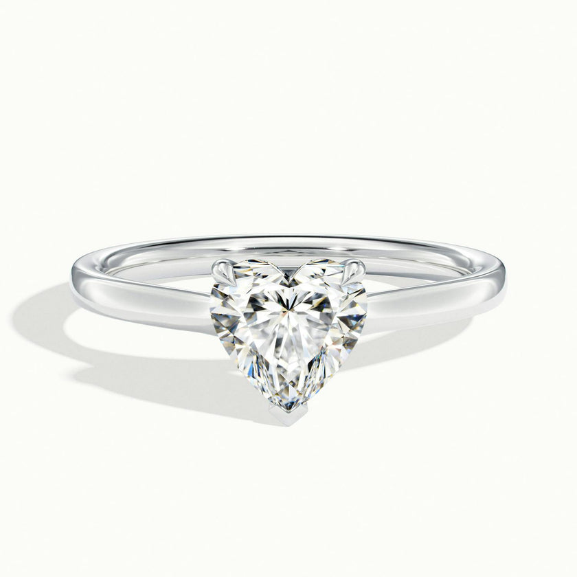 Nadia Heart Solitaire Engagement Ring
