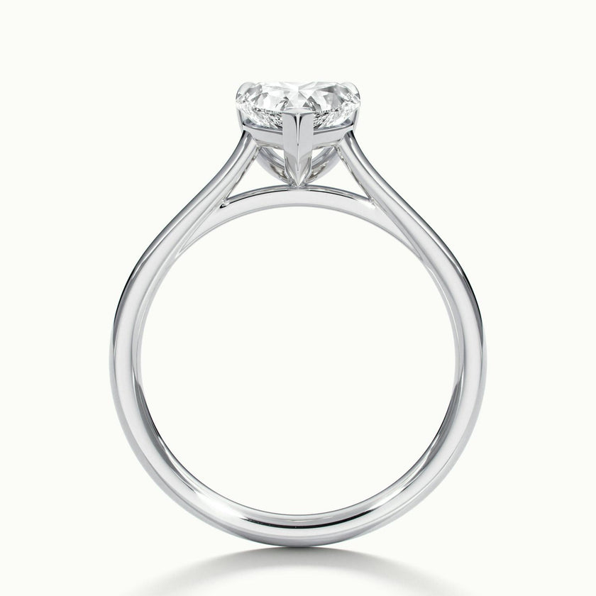 Nadia Heart Solitaire Engagement Ring