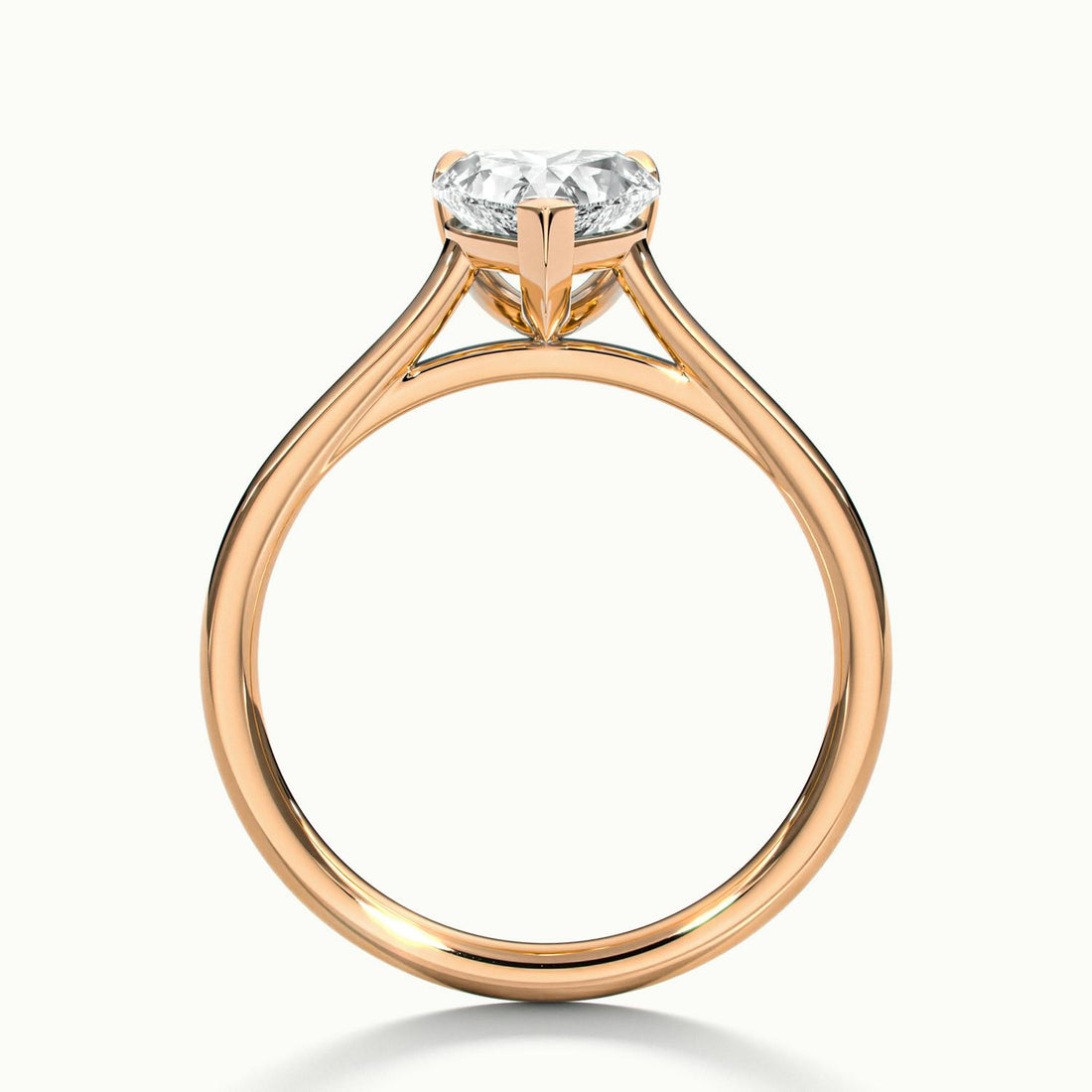 Nadia Heart Solitaire Engagement Ring