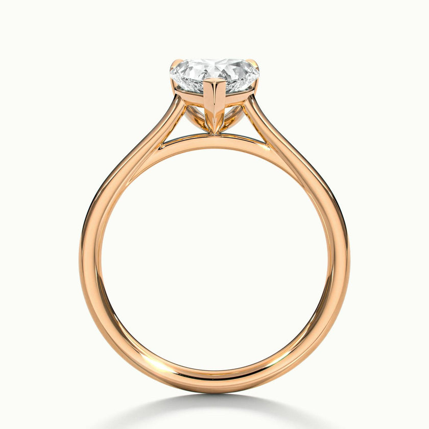 Nadia Heart Solitaire Engagement Ring