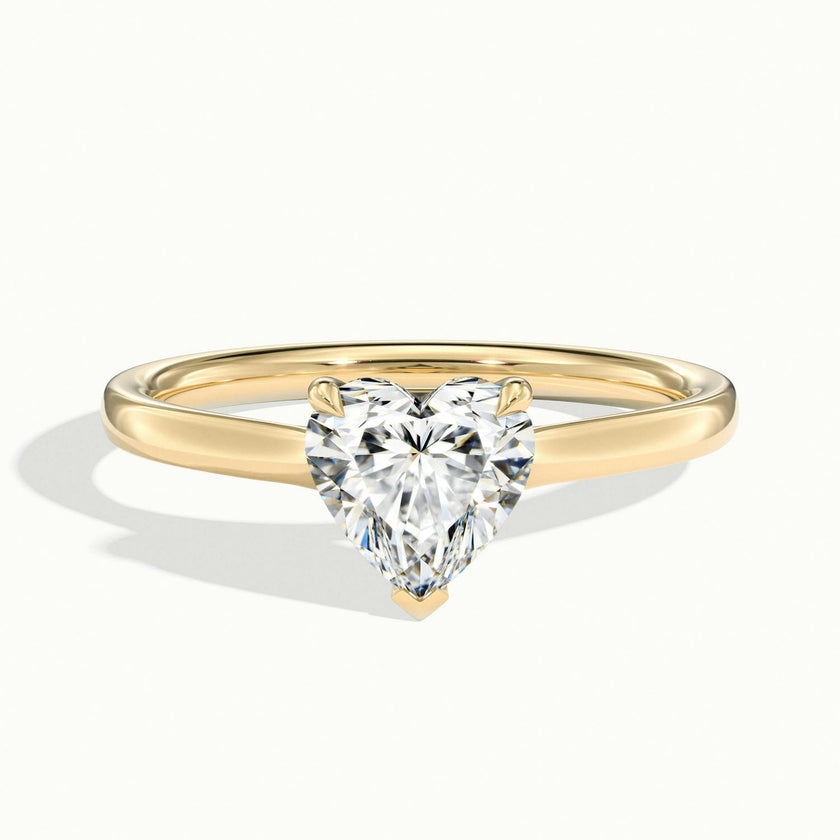 Nadia Heart Solitaire Engagement Ring