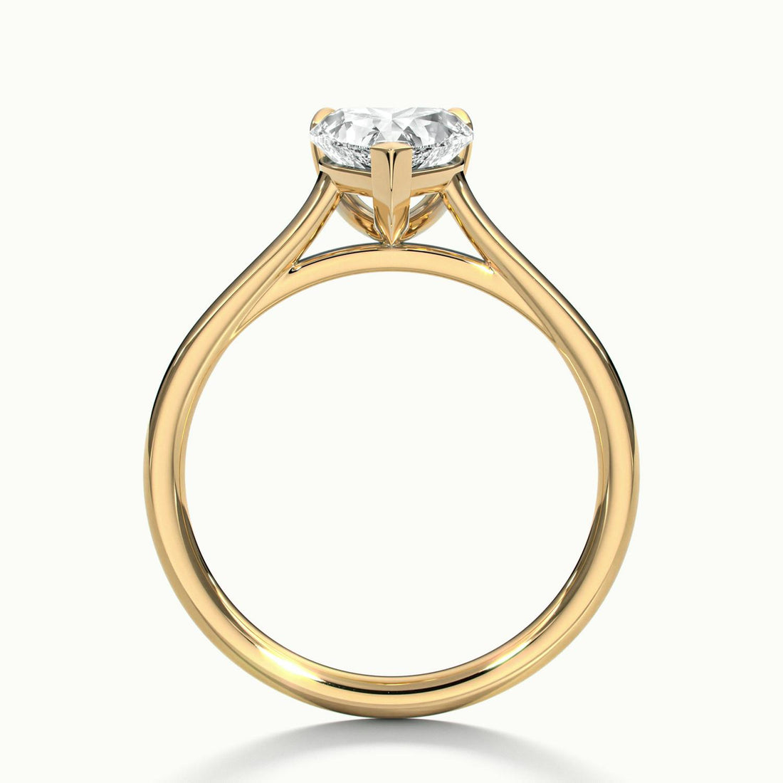 Nadia Heart Solitaire Engagement Ring