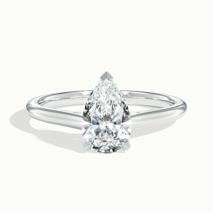 Nadia Pear Solitaire Engagement Ring