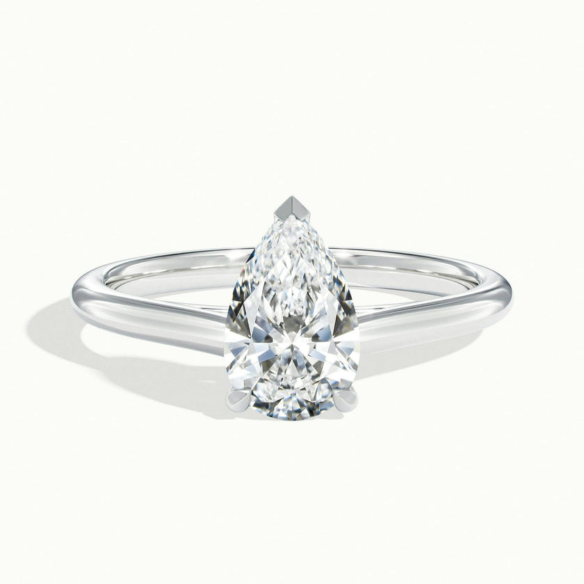 Nadia Pear Solitaire Engagement Ring