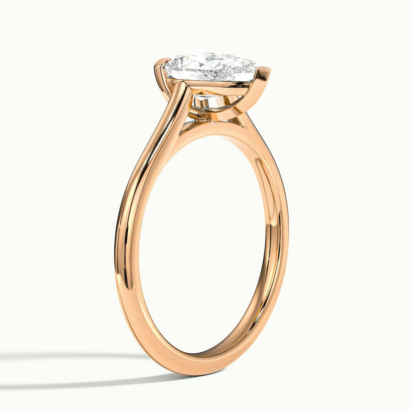 Nadia Pear Solitaire Engagement Ring