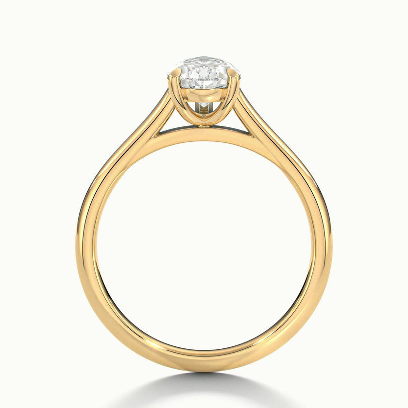 Nadia Pear Solitaire Engagement Ring