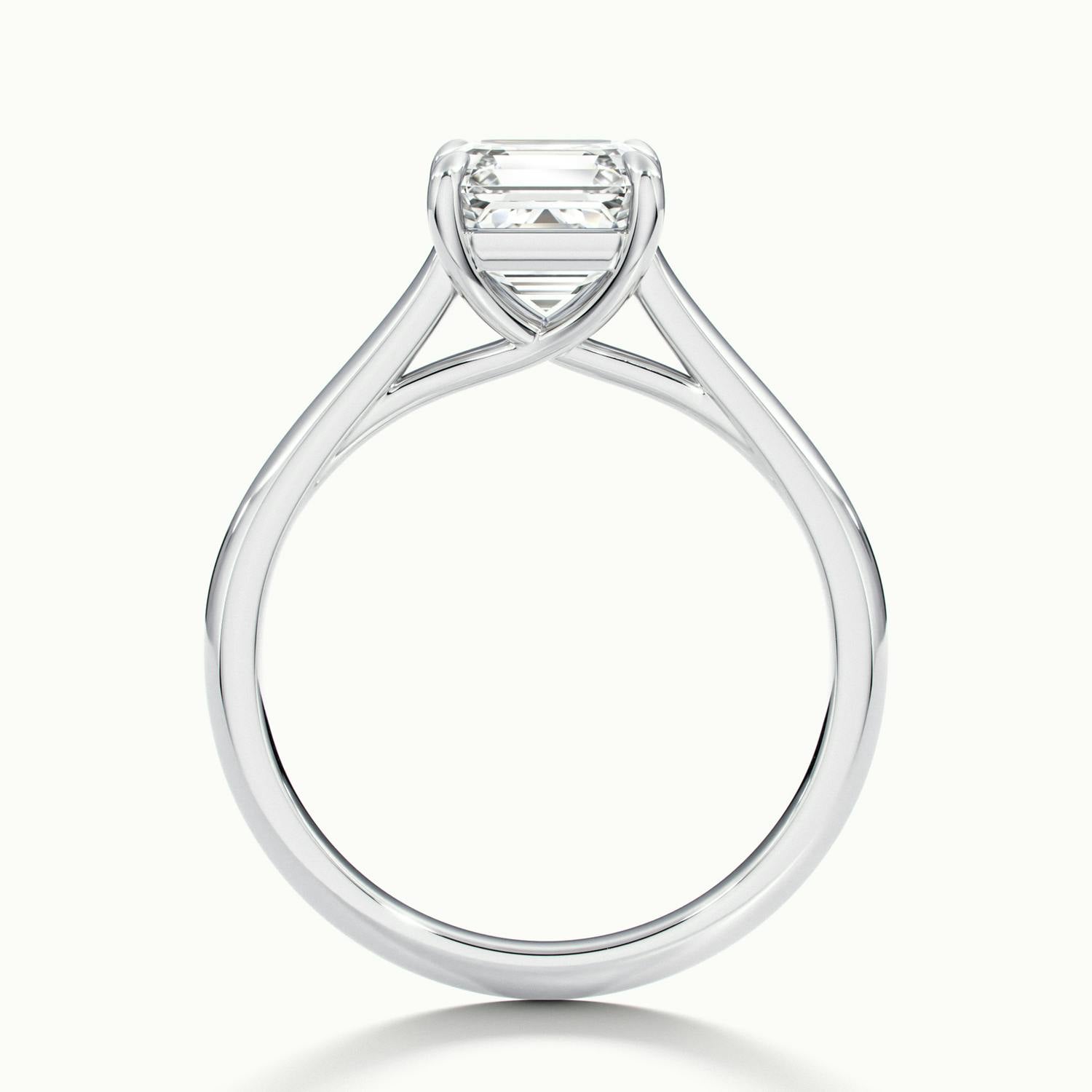 Elara Asscher Solitaire Engagement Ring